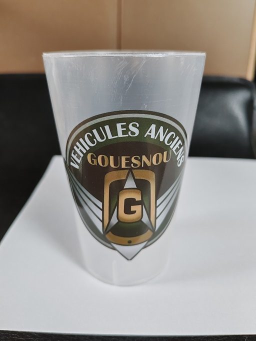 Vente goodies gobelet réutilisable Club vehicules anciens Gouesnou